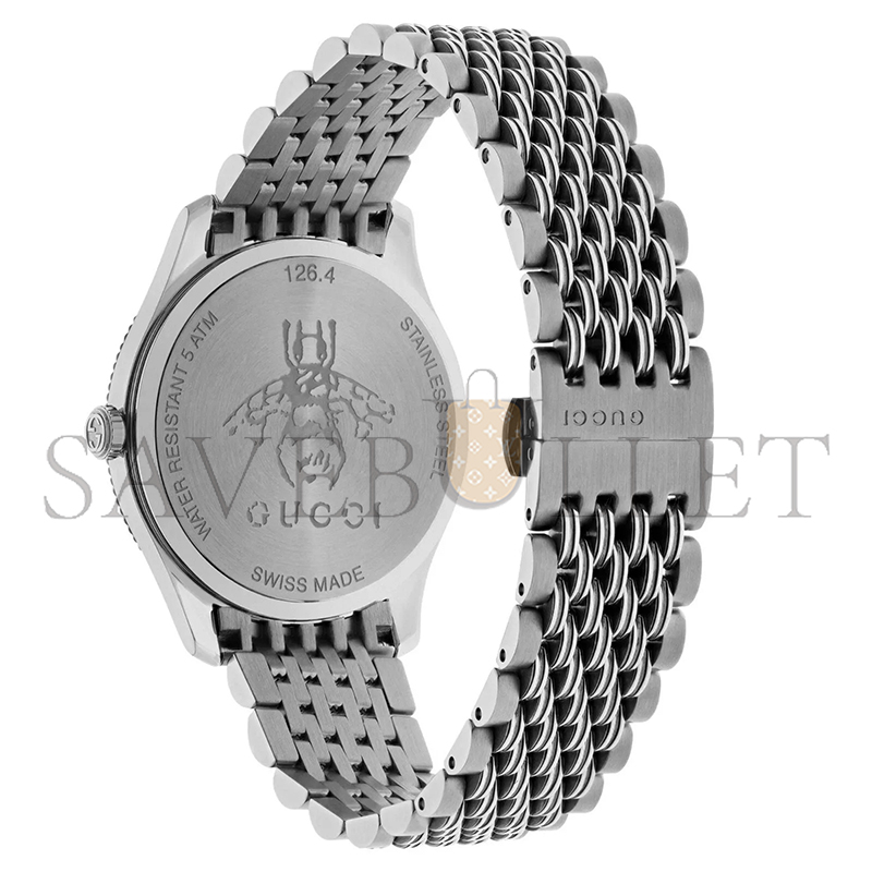 GUCCI WOMEN'S G-TIMELESS STAINLESS STEEL BRACELET WATCH 